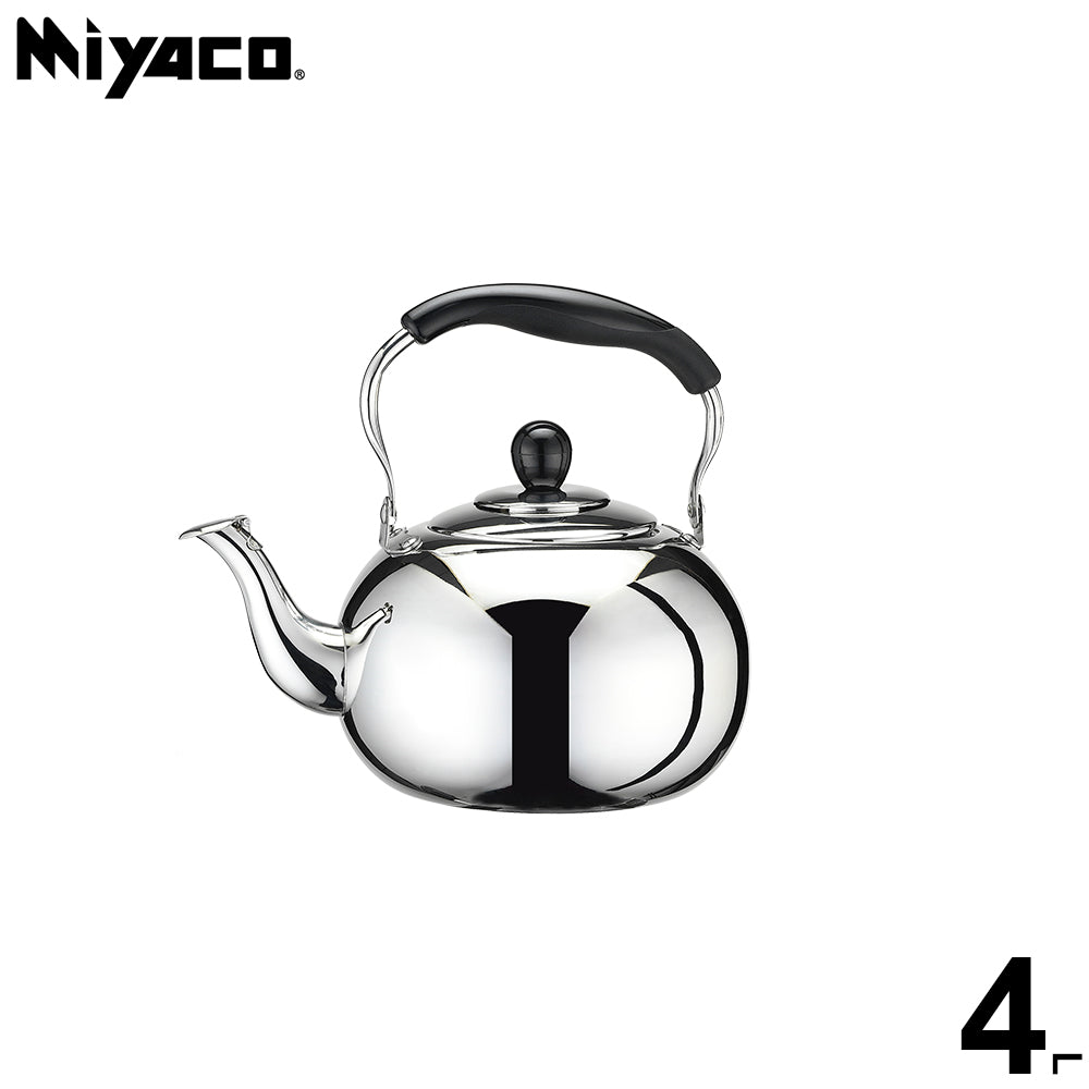 Miyaco 米雅可｜304不鏽鋼 圓形琴音茶壺 水壺 開水壺