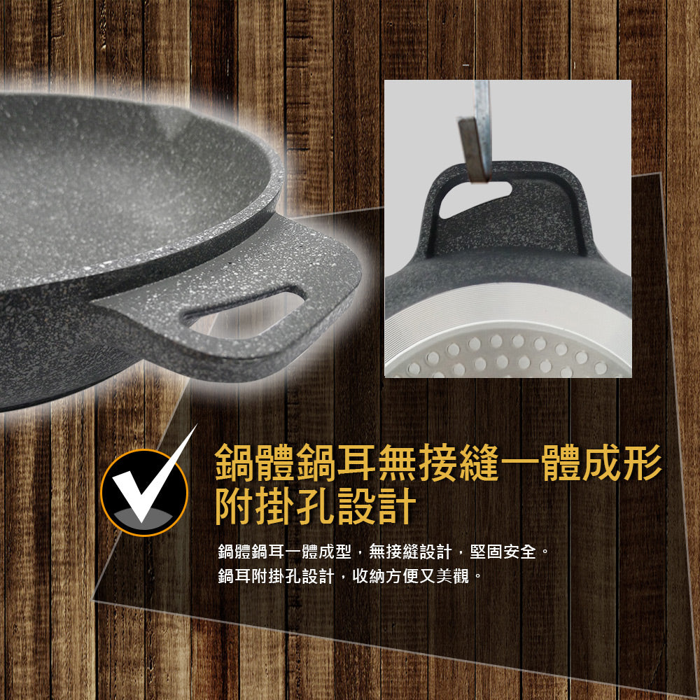 Le idea 樂德兒│PERFECT 理想牌 極緻鑄造 不沾平底鍋 平煎鍋 IH 無蓋