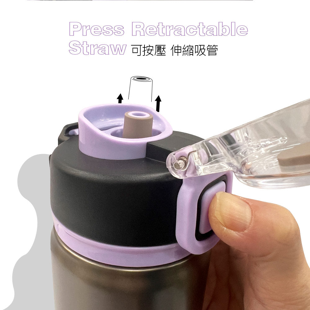 Le idea 樂德兒│PERFECT 理想牌 晶鑽 316不鏽鋼 陶瓷運動彈跳杯 保溫杯 陶瓷杯 彈蓋杯 雙飲杯