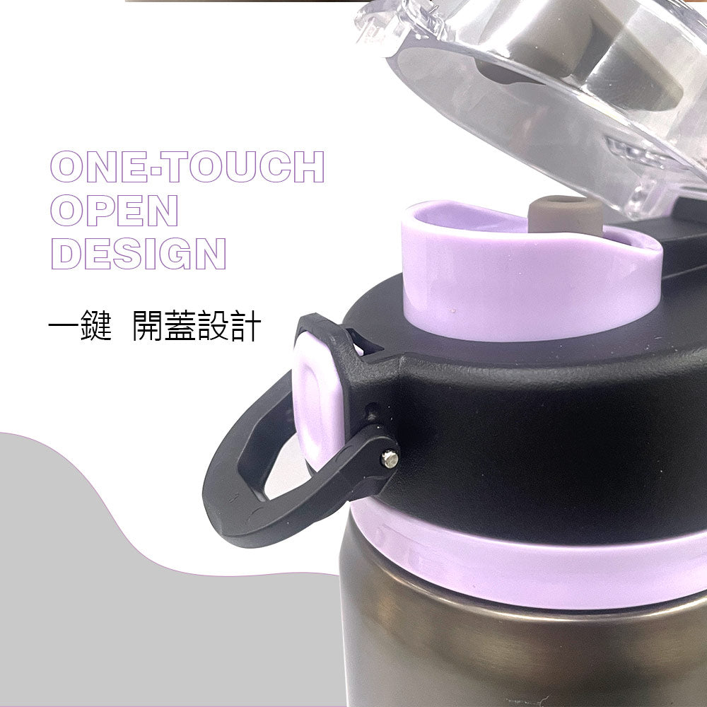 Le idea 樂德兒│PERFECT 理想牌 晶鑽 316不鏽鋼 陶瓷運動彈跳杯 保溫杯 陶瓷杯 彈蓋杯 雙飲杯