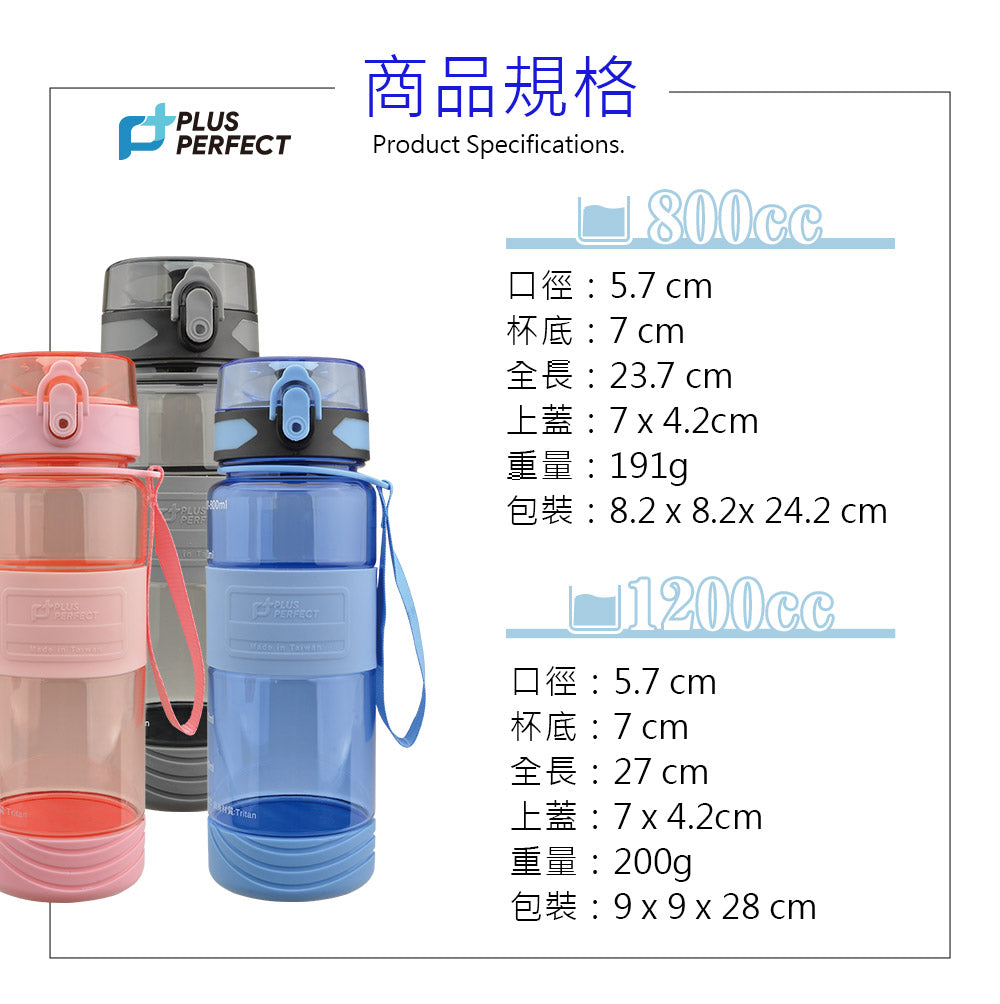 Le idea 樂德兒│PERFECT 理想牌 極致運動水壺 健身水壺 防摔直飲水壺