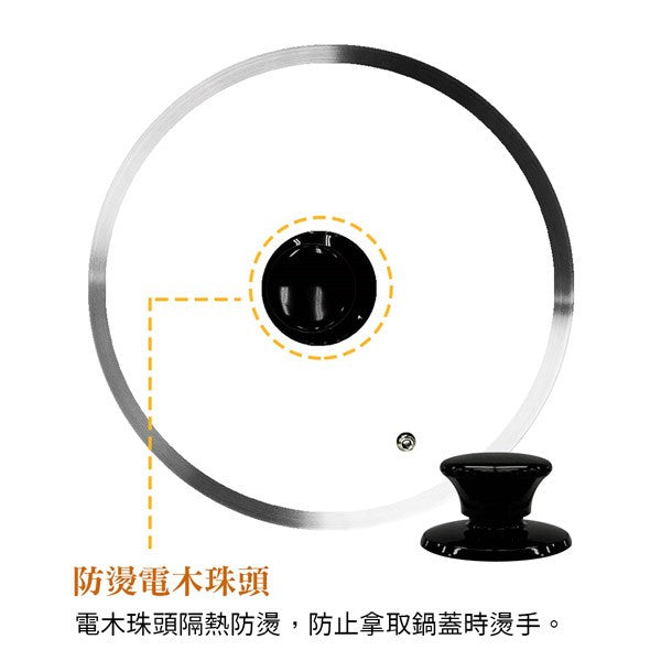 Le idea 樂德兒│PERFECT 理想牌 寬邊玻璃蓋 鍋蓋 晶鑽 不鏽鋼邊框 強化玻璃蓋