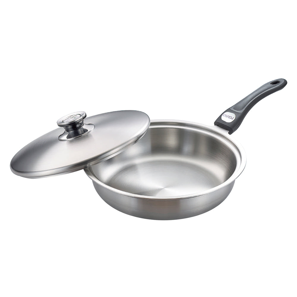 Le idea 樂德兒│PERFECT 理想牌 極緻 316不鏽鋼 七層 複合金 平底鍋 IH 附蓋