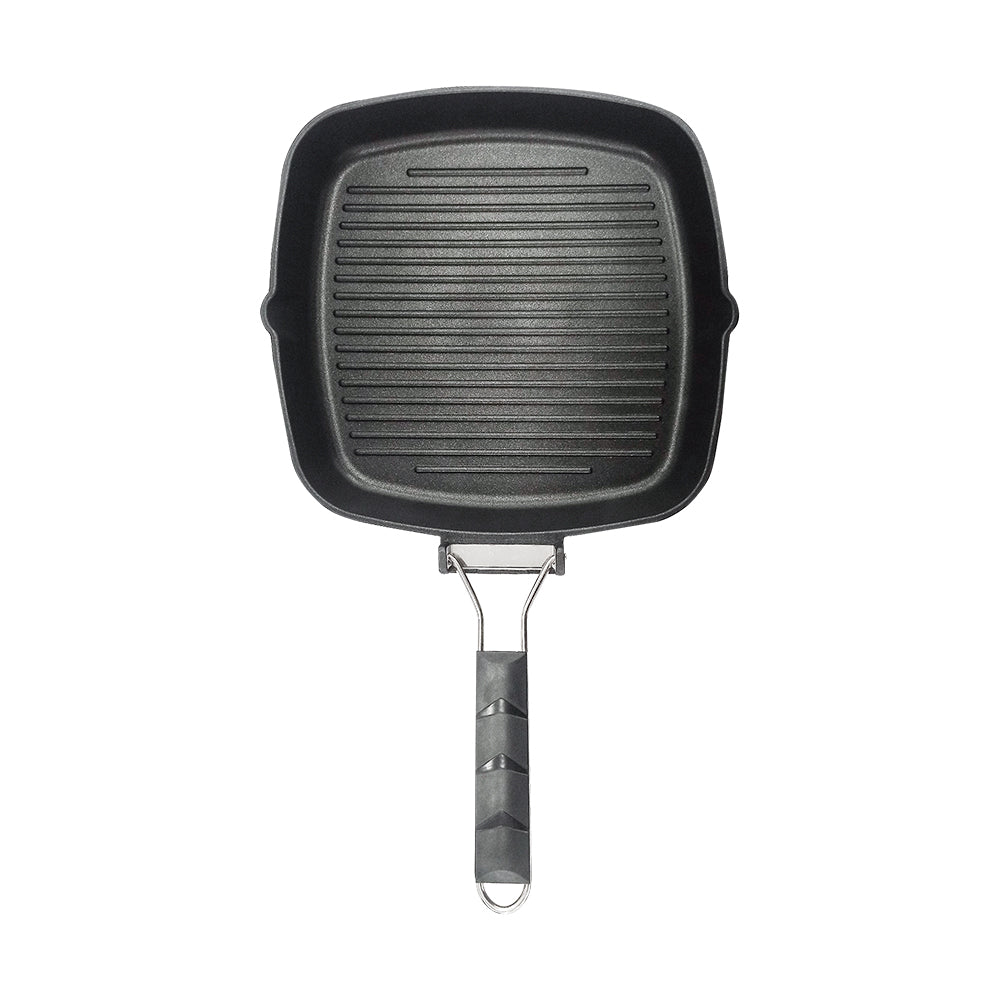 Le idea 樂德兒│PERFECT 理想牌 日式 黑金鋼 折疊煎盤 煎盤 折疊烤盤 無蓋