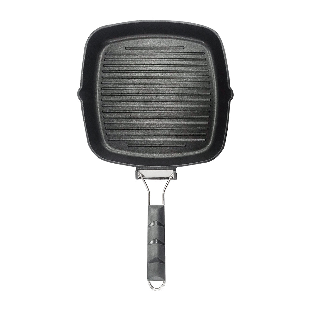 Le idea 樂德兒│PERFECT 理想牌 日式 黑金鋼 折疊煎盤 煎盤 折疊烤盤 無蓋