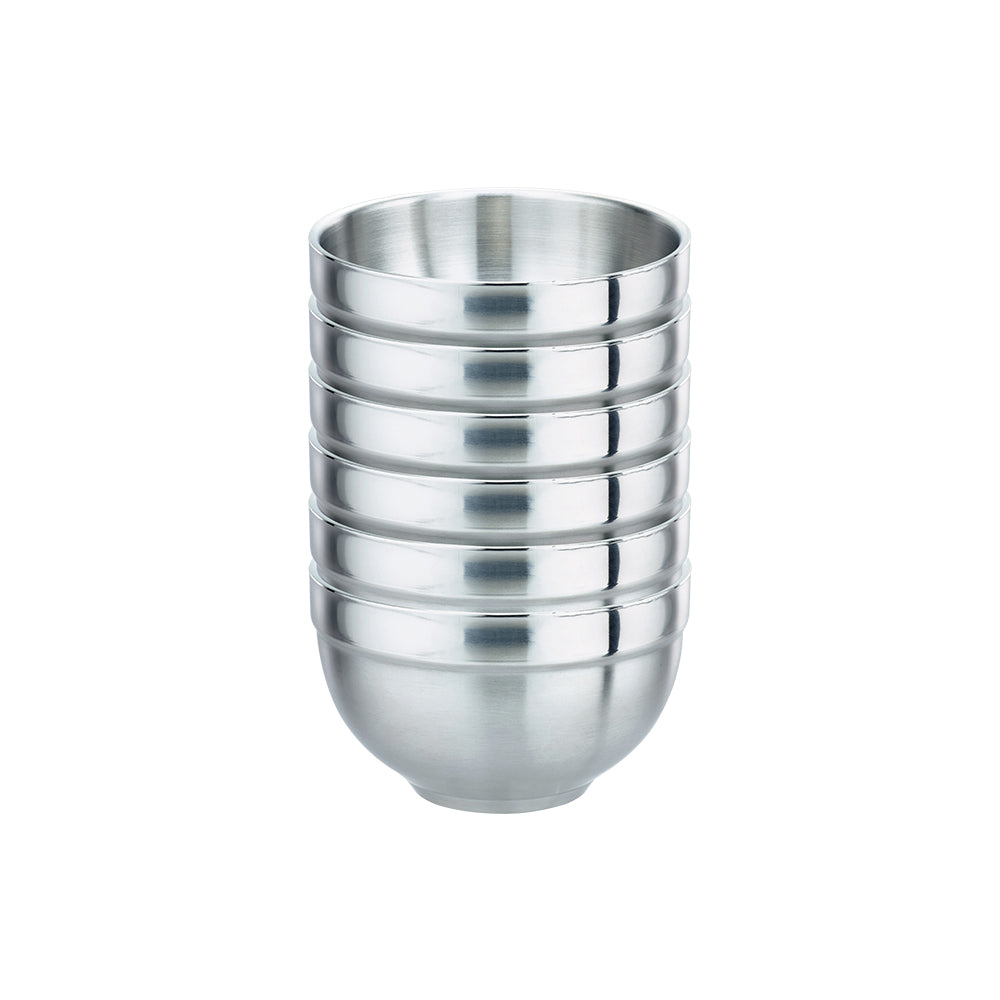 Le idea│PERFECT 316 stainless steel double-layer bowl set of six insulated bowls