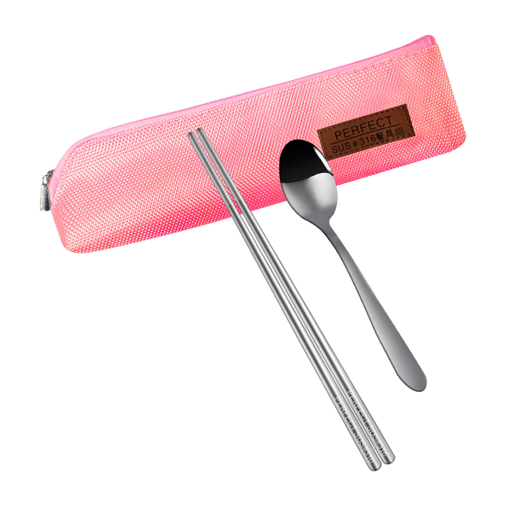 Le idea 樂德兒│PERFECT 理想牌 極緻 316不鏽鋼 隨身餐具組 筷子 湯匙 露營餐具組 環保餐具