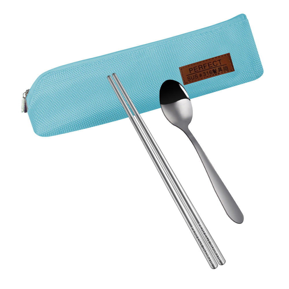 Le idea 樂德兒│PERFECT 理想牌 極緻 316不鏽鋼 隨身餐具組 筷子 湯匙 露營餐具組 環保餐具