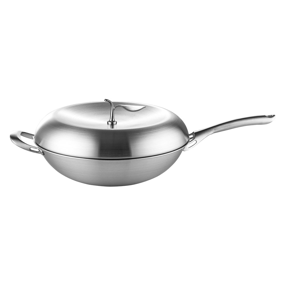 Le idea 樂德兒│PERFECT 理想牌 極緻 316 不鏽鋼 蘋果型 七層 複合金 炒鍋 附蓋