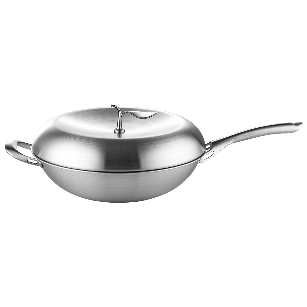 Le idea 樂德兒│PERFECT 理想牌 極緻 316 不鏽鋼 蘋果型 七層 複合金 炒鍋 附蓋