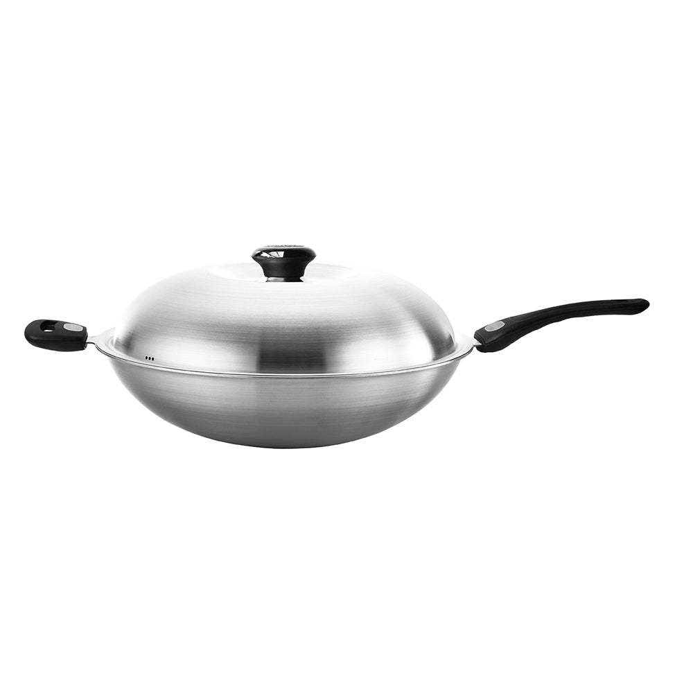 Le idea 樂德兒│PERFECT 理想牌 金緻 316不銹鋼 專利不沾炒鍋 附蓋