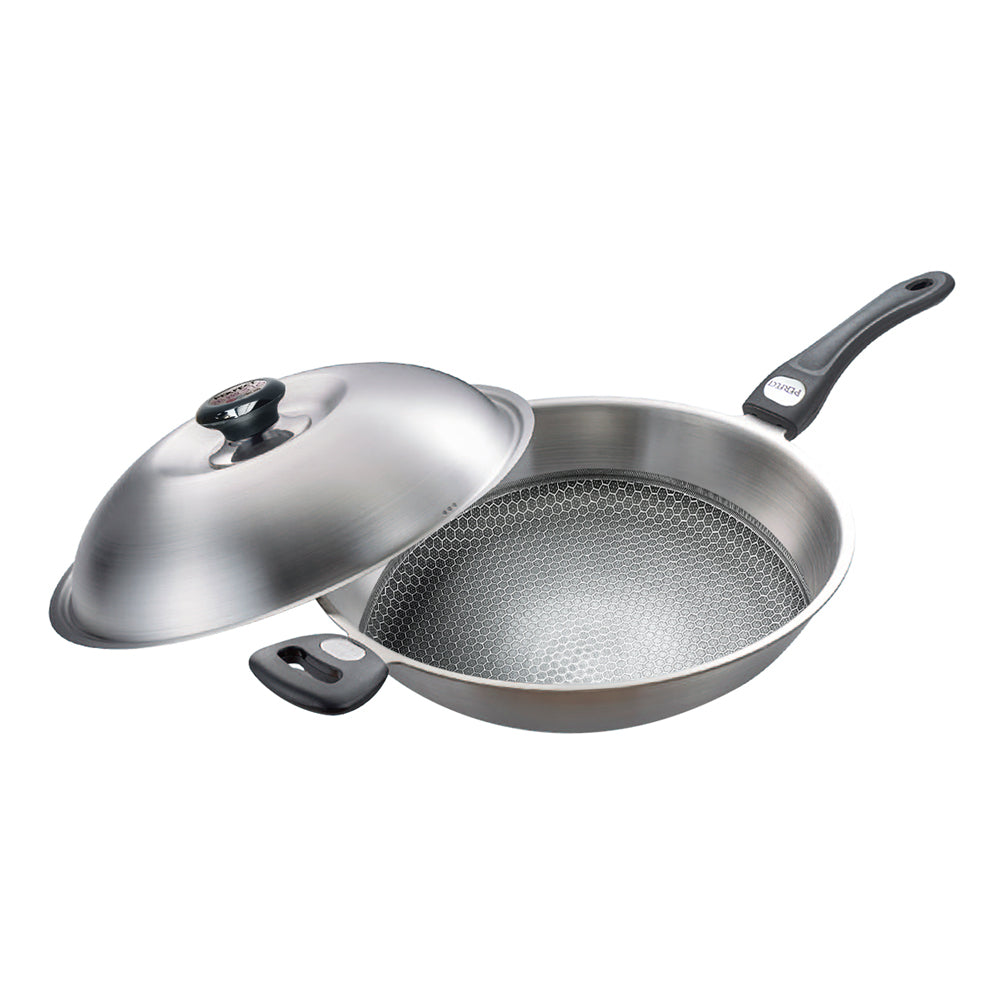 Le idea 樂德兒│PERFECT 理想牌 金緻 316不銹鋼 專利不沾炒鍋 附蓋