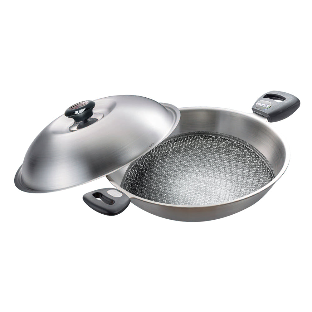 Le idea 樂德兒│PERFECT 理想牌 金緻 316不銹鋼 專利不沾炒鍋 附蓋