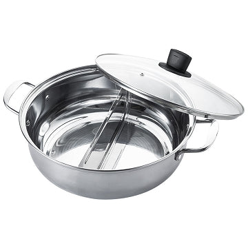 Le idea 樂德兒│PERFECT 理想牌  極緻 316不鏽鋼 鴛鴦鍋 雙耳湯鍋 火鍋 厚1.0mm 附蓋