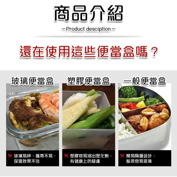 Le idea 樂德兒│PERFECT 理想牌 極緻 316不鏽鋼 可提式 真空便當盒 雙層隔熱餐盒